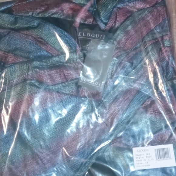 NWT Eloquii Cross Bodice Rainbow Dress - Picture 4 of 4